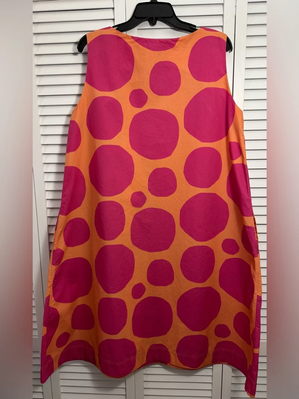 Uniqlo × Marimekko Women's A-Line Sleeveless Dress Pink Size L - Picture 4 of 9